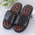 Cross-Border Slippers for Men and Women Rotating Tai Chi Massage Indoor Non-Slip Massage Slippers Foot Acupoint Spiked Foot Massage Shoes for Men