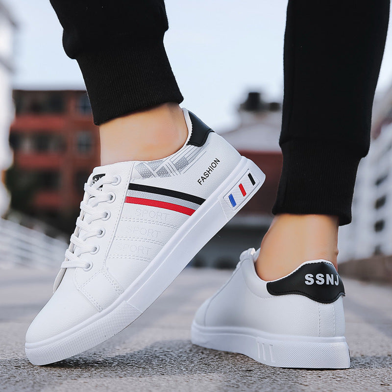 Spring New Shoes Men's Korean-style Fashionable White Shoes All-match Casual Sports Trendy Shoes Men's Sneakers for Students