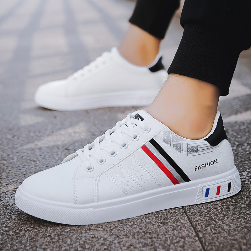 Spring New Shoes Men's Korean-style Fashionable White Shoes All-match Casual Sports Trendy Shoes Men's Sneakers for Students