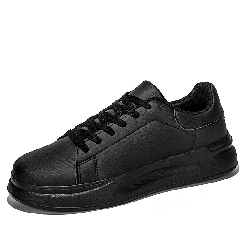 Cross-border plus size White Shoes for Men and Women Spring Autumn Leather Waterproof Casual sneaker Youth Casual Board Shoes
