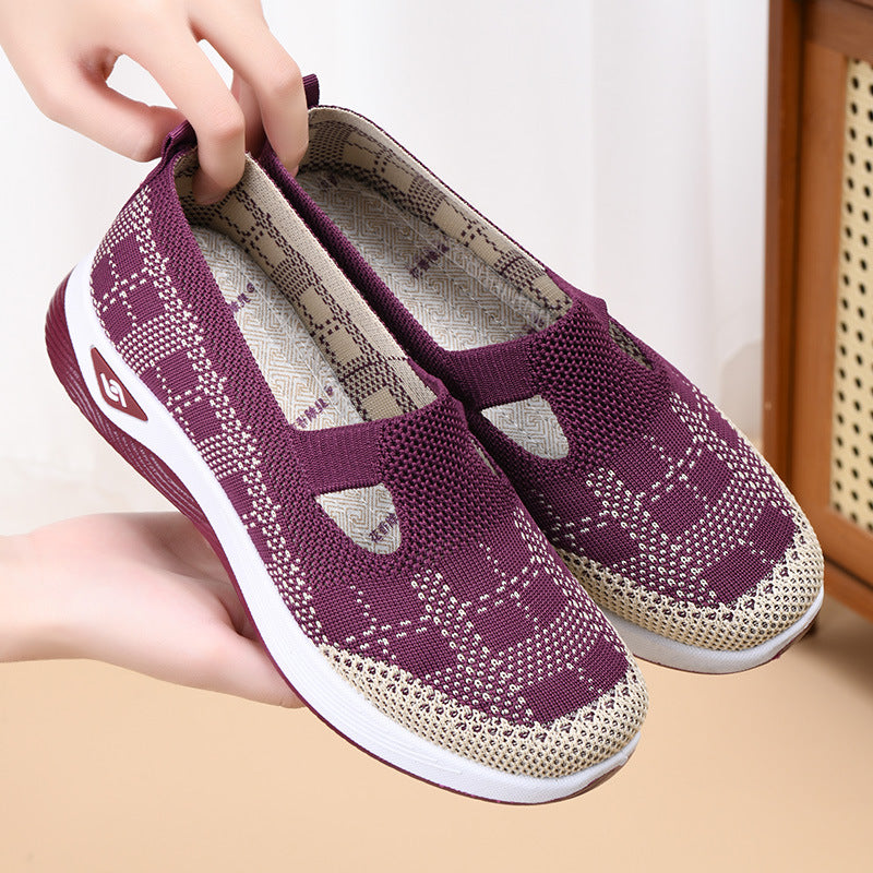 Shoes Women SHEIN Daifa Summer New Casual Women's Shoes Soft Sole Breathable Fashion Mother Shoes Old Beijing Cloth Shoes