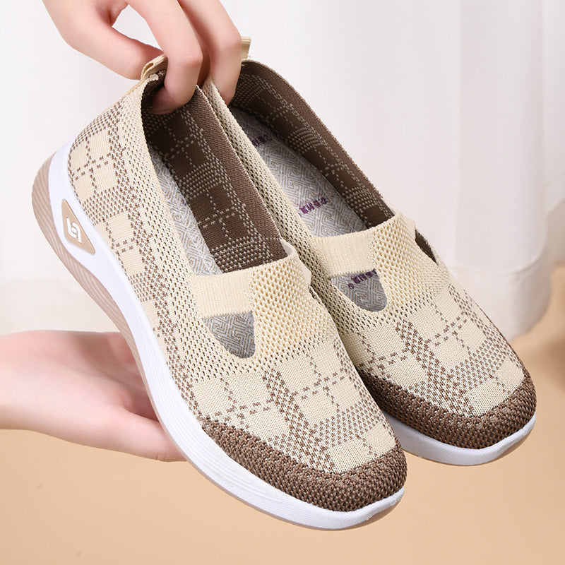 Shoes Women SHEIN Daifa Summer New Casual Women's Shoes Soft Sole Breathable Fashion Mother Shoes Old Beijing Cloth Shoes